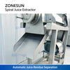 ZONESUN ZS-ZJ01 Industrial Spiral Juice Extractor Machine Continuous Auger Press Juicer for Fruits and Vegetables 304 Stainless Steel Juice Extraction Equipment