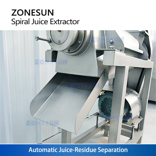 ZONESUN ZS-ZJ01 Industrial Spiral Juice Extractor Machine Continuous Auger Press Juicer for Fruits and Vegetables 304 Stainless Steel Juice Extraction Equipment