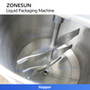 ZONESUN ZS-FS220UB Automatic Liquid Sachet Packaging Machine with Servo Gear Pump & Side Sealing for Shampoo, Sauce & Juice