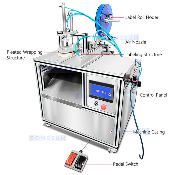 pleated soap wrapping machine