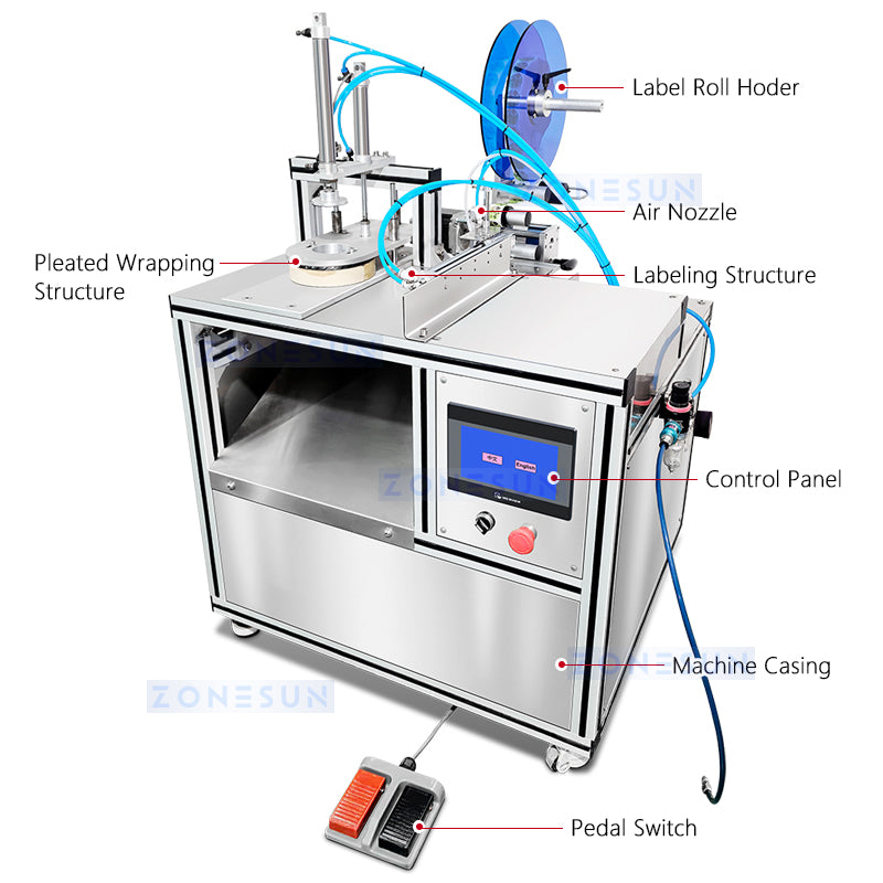 pleated soap wrapping machine