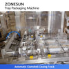 ZONESUN ZS-GWF7 Automatic Cup Filling and Sealing Production Line for Dried Fruits, Nuts & Granular Food Packaging