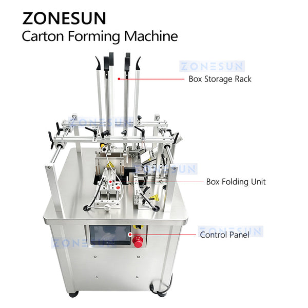 ZONESUN ZS-SEFM01 Semi-Automatic Paperboard Box Opening and Forming Machine