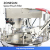 ZONESUN ZS-SVFC1P Desktop Spout Pouch Sauce Filling Capping Machine | Rotor Pump Monoblock