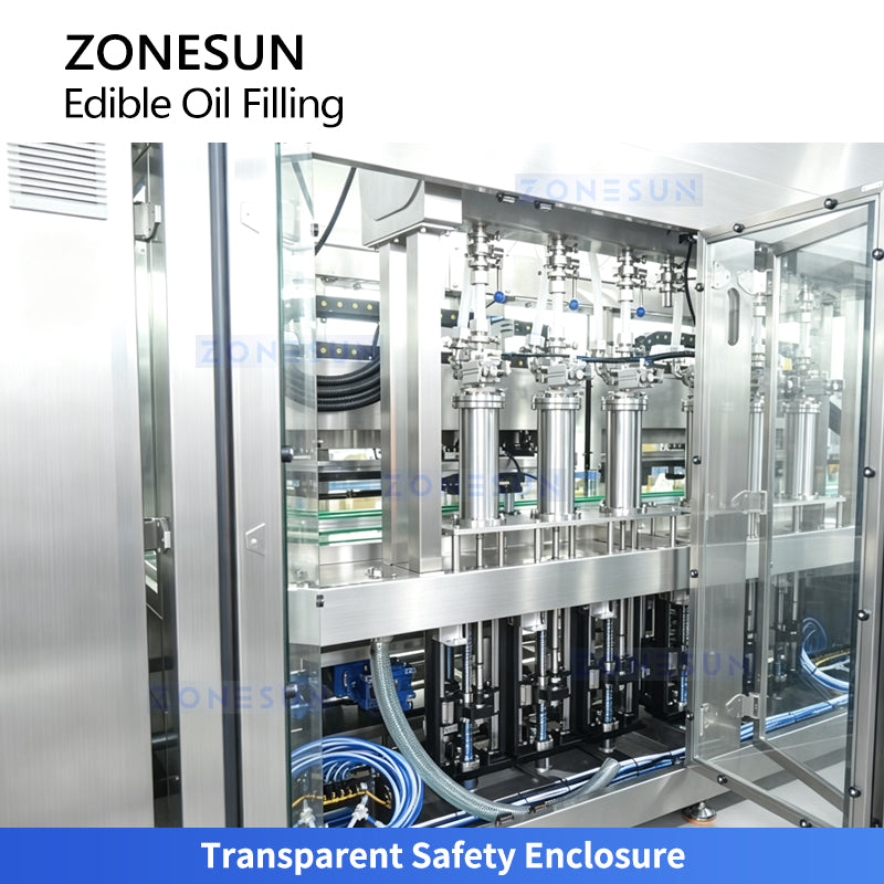 ZONESUN ZS-EVF02 Automatic 8-Head Tracking Edible Oil Filling Machine