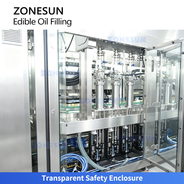 ZONESUN ZS-EVF02 Automatic 8-Head Tracking Edible Oil Filling Machine