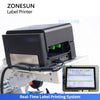 ZONESUN ZS-TB823R Automatic Real-Time Print & Apply Labeling Machine for Vials & Small Round Bottles
