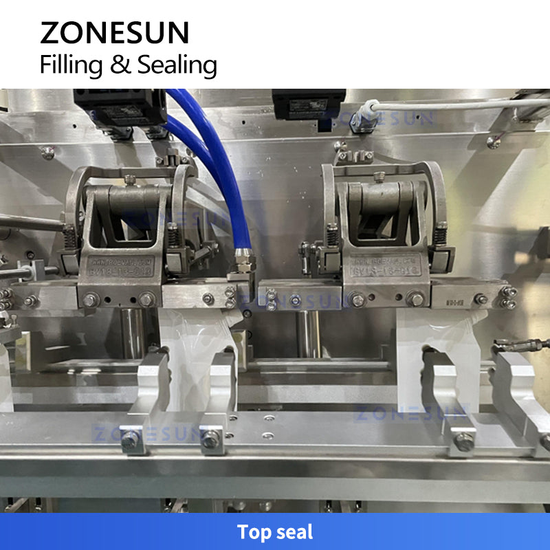 ZONESUN ZS-SPFC2 Automatic Spout Pouch Bag Forming Liquid Filling and Sealing Machine For Beverage, Cosmetic