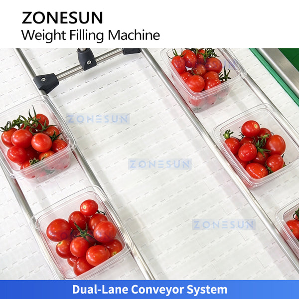 ZONESUN ZS-GWF24 Automatic Multi-Head Weigher & Clamshell Fruit Filling Machine