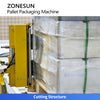ZONESUN ZS-PWM2 Fully Automatic Robotic Palletizing & Wrapping System End-of-line Packaging Solution