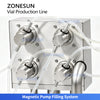 ZONESUN ZS-AFC18 4-Head Magnetic Pump Small-Dose Vial Filling and Capping Line