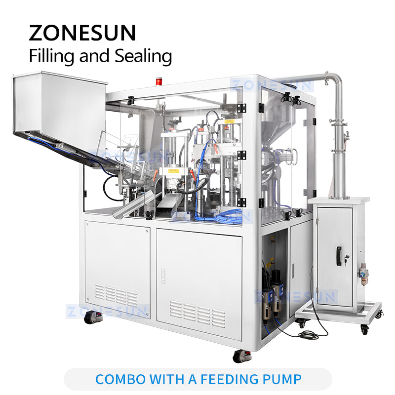 ZONESUN ZS-FS009U Automatic Soft Tube Paste Filling Ultrasonic Sealing Machine