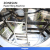 ZONESUN ZS-VTGTL1A Automatic Heating & Stirring Paste Filling Machine with Gear Pump for Lipstick, Vaseline, Wax & High-Viscosity Products
