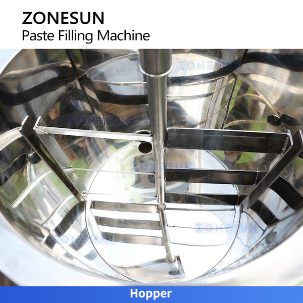 ZONESUN ZS-VTGTL1A Automatic Heating & Stirring Paste Filling Machine with Gear Pump for Lipstick, Vaseline, Wax & High-Viscosity Products