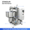 ZONESUN ZS-BM150 Industrial Vertical Chocolate Ball Mill Refiner for Chocolate Cocoa Paste and Nut Butter Grinding