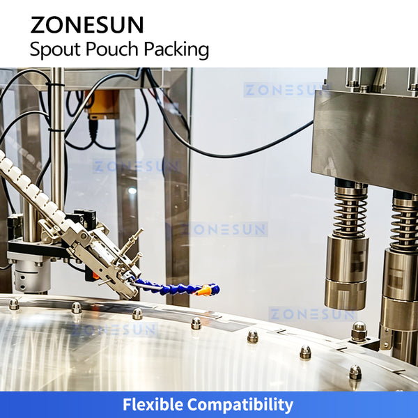 automatic spout pouch filler capper
