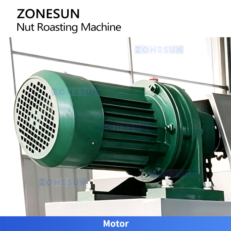 ZONESUN ZS-GHK4 Continuous Rotary Roasting Machine for Nuts Seeds Peanuts Almonds Cashews Sesame