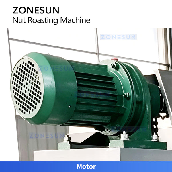ZONESUN ZS-GHK4 Continuous Rotary Roasting Machine for Nuts Seeds Peanuts Almonds Cashews Sesame
