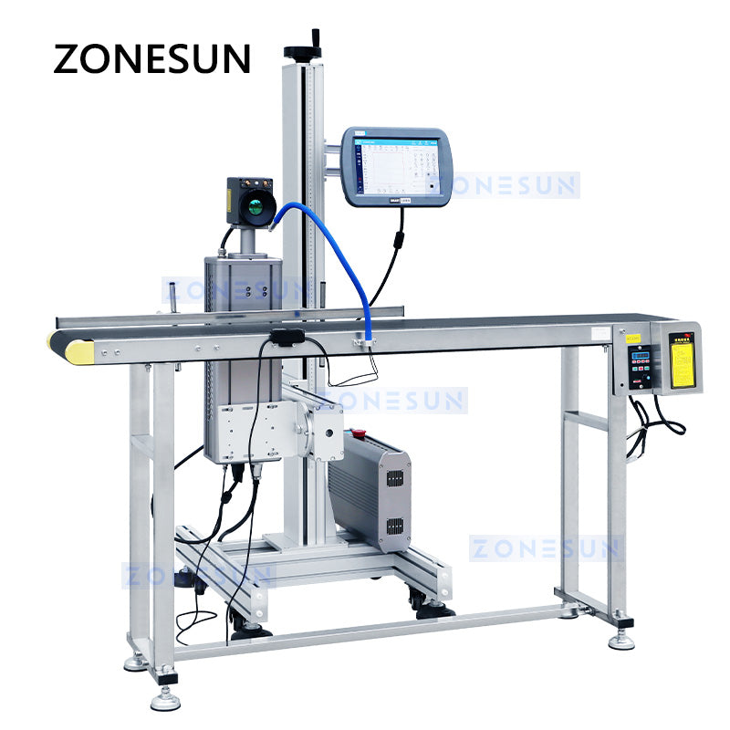 Visual Date Coding Machine ZONESUN ZS-LMC1 Automatic CO₂ Laser Date Code Printing Machine