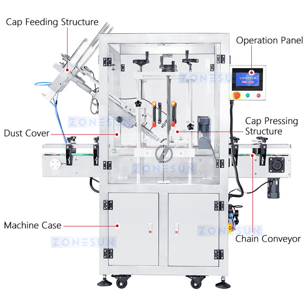 press-on-cap sealing machine