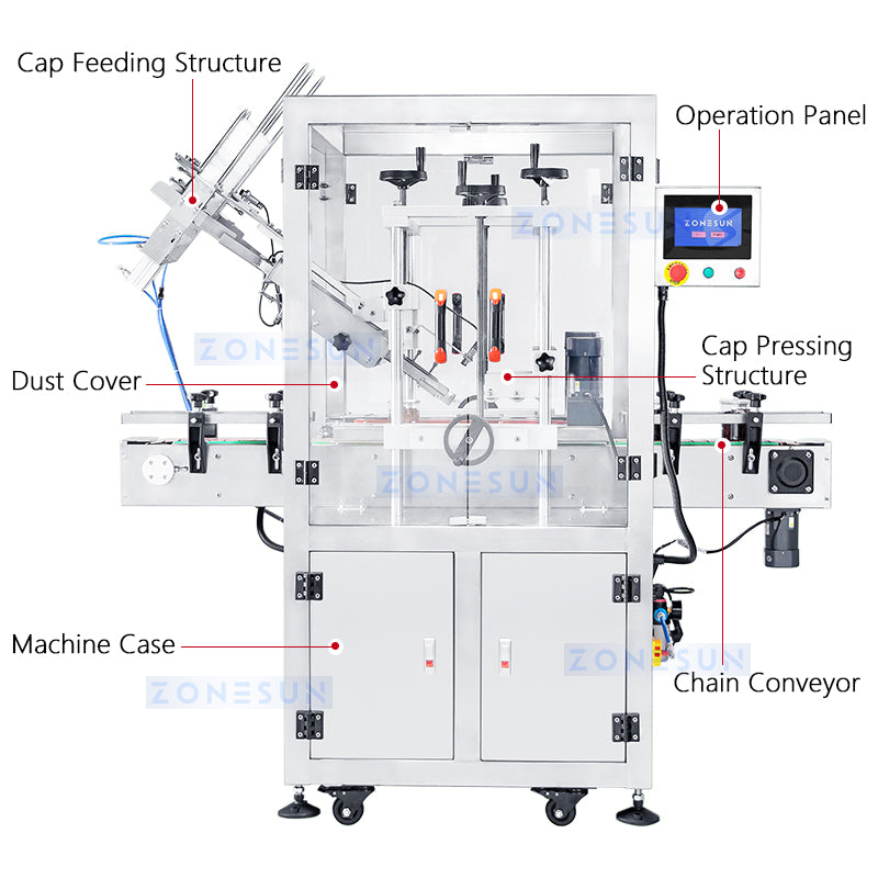 press-on-cap sealing machine
