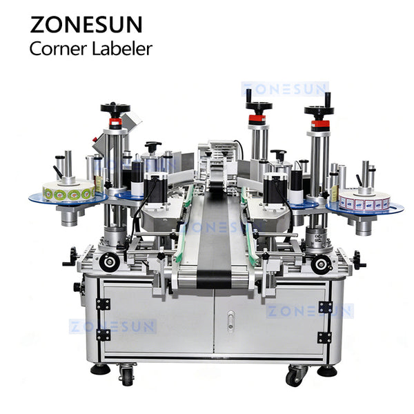 ZONESUN ZS-TB816 Double-Side Box Anti-Tamper Corner Labeling Machine