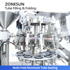 ZONESUN ZS-FS80A Automatic Aluminum Tube Filling and Folding Sealing Machine
