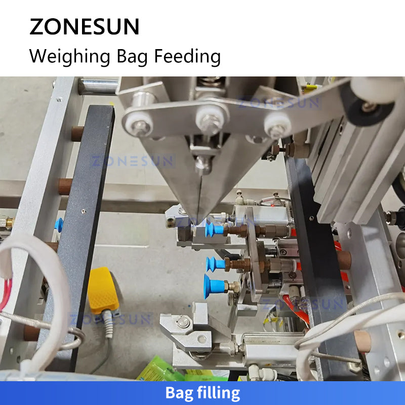 ZONESUN ZS-CZP320 Multi-Head Granule Packing Machine for Snacks & Pet Food Lines