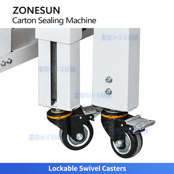 ZONESUN ZS-TFX5050 Automatic Carton Tape Sealing and 360° Orbital Wrapping Machine