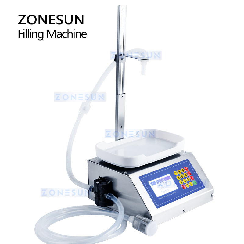ZONESUN ZS-M1080S Semi Automatic Diaphragm Pump Liquid Weighing Filling Machine