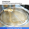 ZONESUN ZS-CG30 Automatic Chocolate Enrober and Tempering Machine for Bakery Products