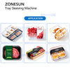 ZONESUN ZS-FK55 Automatic Cardboard Sleeving Machine Food Tray Packaging Equipment