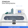 ZONESUN ZS-SZT1 Automatic Milk Beverage Straw Pasting Machine Straw Applicator