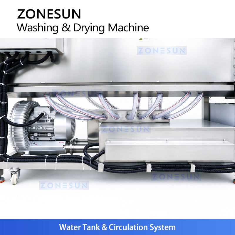 ZONESUN ZS-PM2 Tunnel Pasteurizer with Washing and Drying for Bottles and Cans