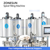 ZONESUN ZS-MCS5 Automatic 4-Color Spiral Pattern Cosmetic Filling Machine