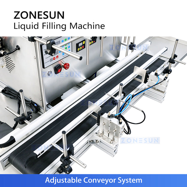 ZONESUN ZS-DTMP4 4 Nozzles Automatic Magnetic Pump Liquid Filling Machine