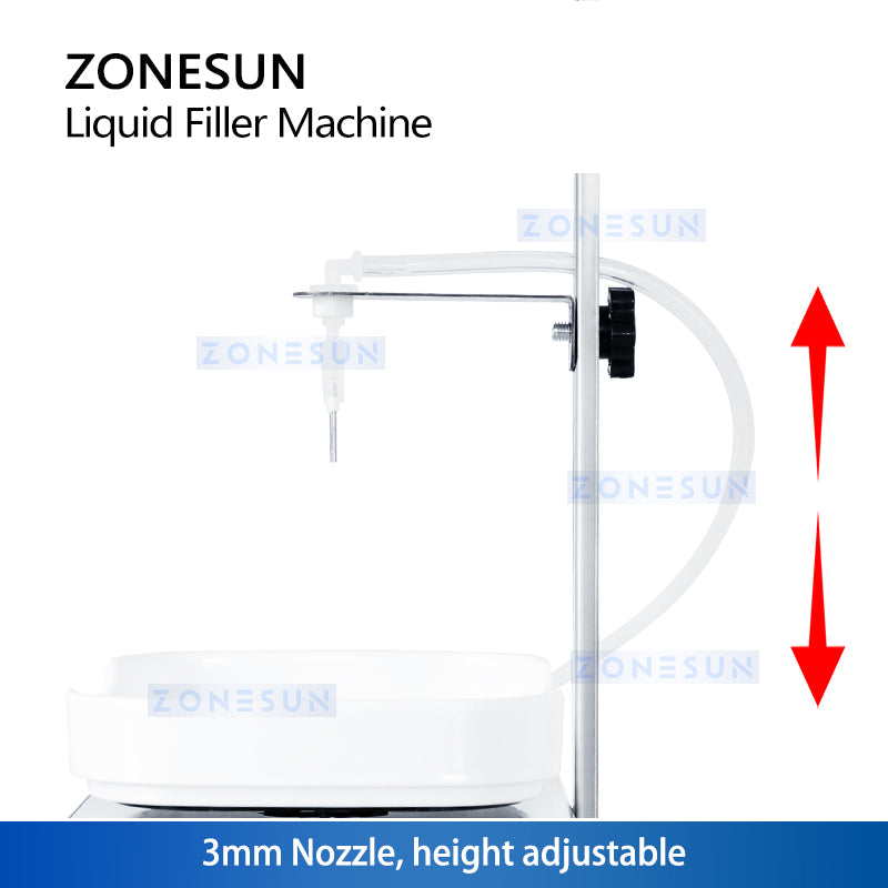 ZONESUN ZS-M90 Semi Automatic Liquid Weighing Peristaltic Filling Machine