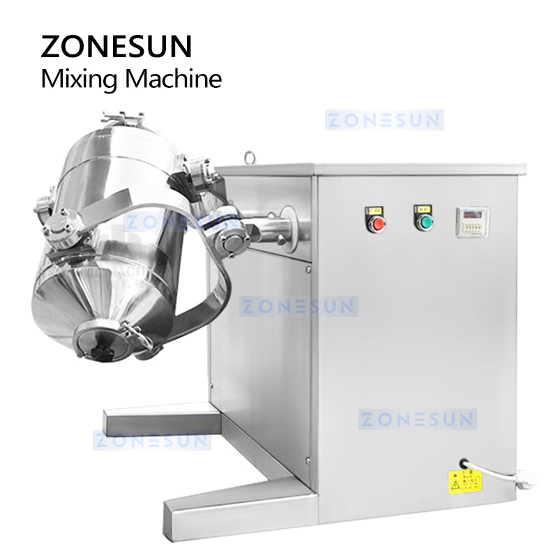 ZONESUN ZS-SBH10 3D Dry Powder & Granule Mixing Machine