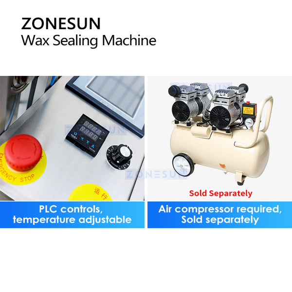 ZONESUN ZS-WS6 Semi Automatic Wine Bottle Wax Sealing Machine