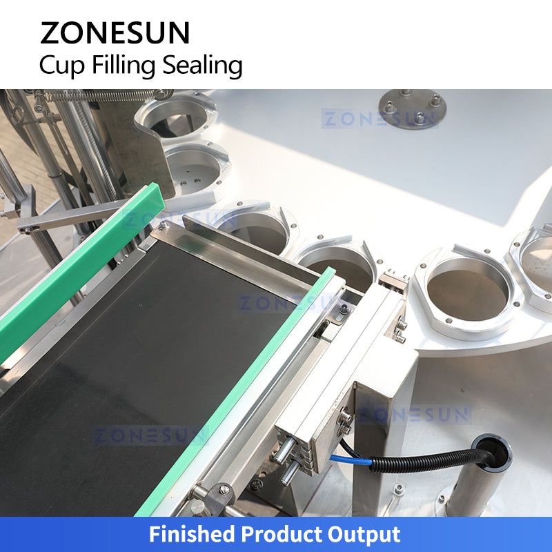 ZONESUN ZS-AFS02R Automatic Cup Filling and Sealing Machine for Yogurt, Sauce, Beverage & Liquid Packaging
