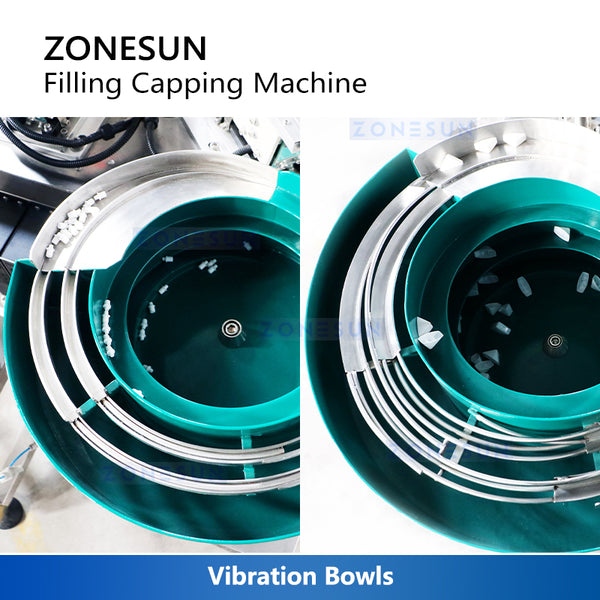 ZONESUN ZS-AFC6F Automatic Peristaltic Pump Flat Bottle Liquid Filling Capping Machine