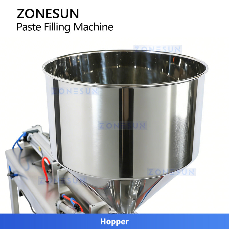 ZONESUN ZS-GY1C Pneumatic Paste & Liquid Filling Machine with Conveyor