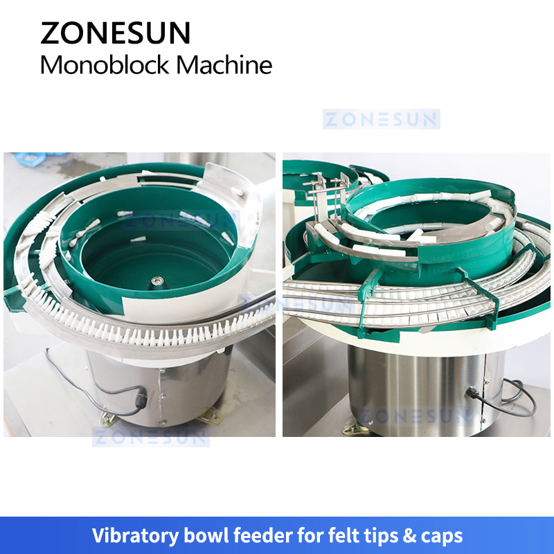 ZONESUN ZS-AFCU1 Marker pen Monoblock Machine Megnetic Pump Filling Pressing Machine