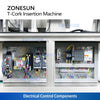 ZONESUN ZS-XG21U Automatic Bar Top T-Corking Machine for Spirits Bottling Lines with Vibratory Feeder