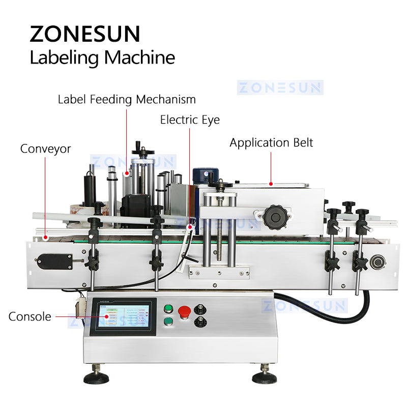 ZONESUN ZS-TB150 Automatic Round Bottle Labeling Machine