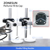 ZONESUN ZS-AFC17 Automatic Perfume Filling and Capping Monobloc Machine with Dual Peristaltic Pumps for EDT EDP Vial Packaging