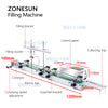ZONESUN ZS-DPYT200L 2-Head Liquid Filling Machine with Long Conveyor