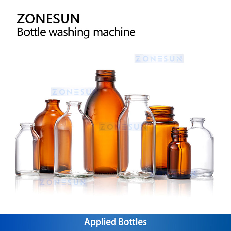 ZONESUN ZS-UWB5 Automatic Ultrasonic Bottle Washing Packing Line