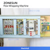 ZONESUN ZS-ZB350S Servo Horizontal Flow Anti Tamper Wrapper for Bubble Film
