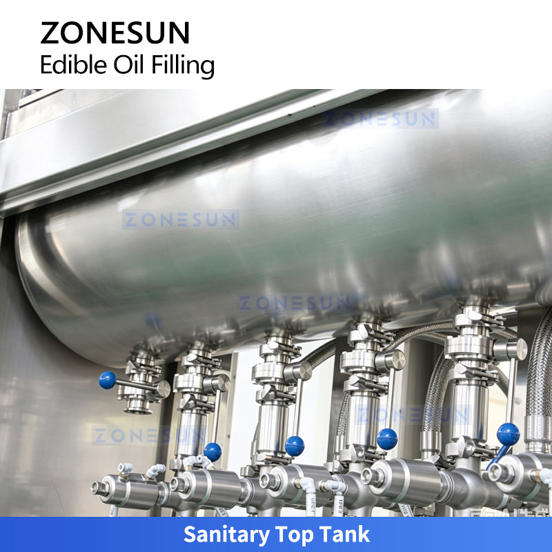 ZONESUN ZS-EVF01 Automatic Muti-head Edible Oil Piston Filling Machine